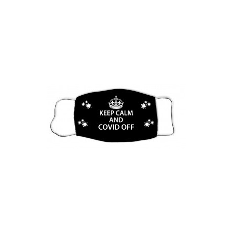 N36 Mask with print  Keep Calm black  Ν36